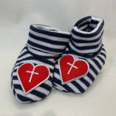 INFANT STRIPED BOOTIE NB