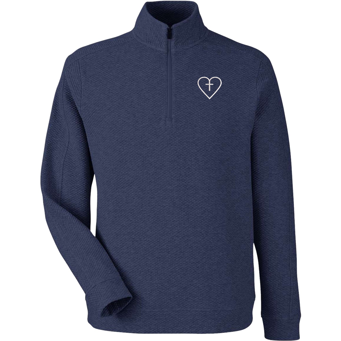 Mens Waffle 1/4 Zip