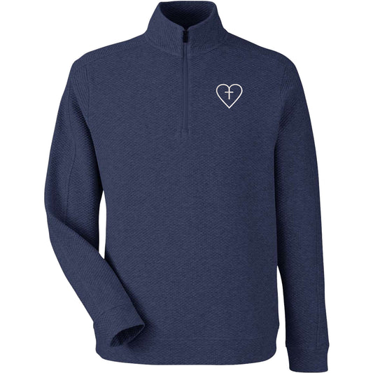 Mens Waffle 1/4 Zip