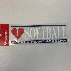 SOFTBALL CAR DECAL