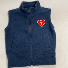 YOUTH POLAR FLEECE VEST NAVY