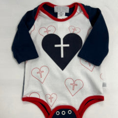 HEART LS ONESIE