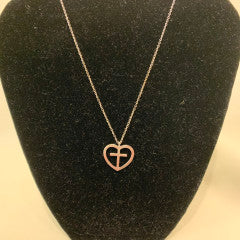 HEART CROSS NECKLACE