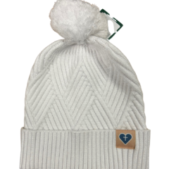 SHMS WHITE POM HAT