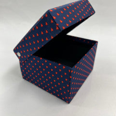 NAVY SILK BOX