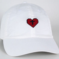 CROSS STITCH HEART CAP